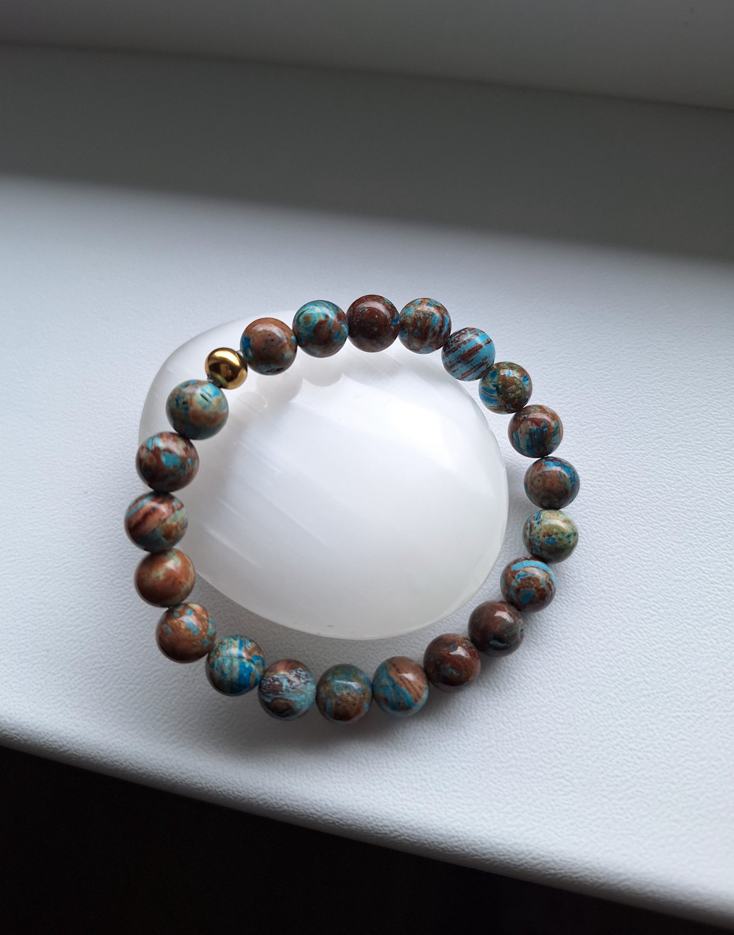 Dangaus Mėlynojo Jaspio Apyrankė