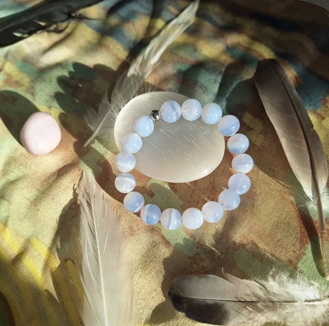 Melsvojo Chalcedono Apyrankė